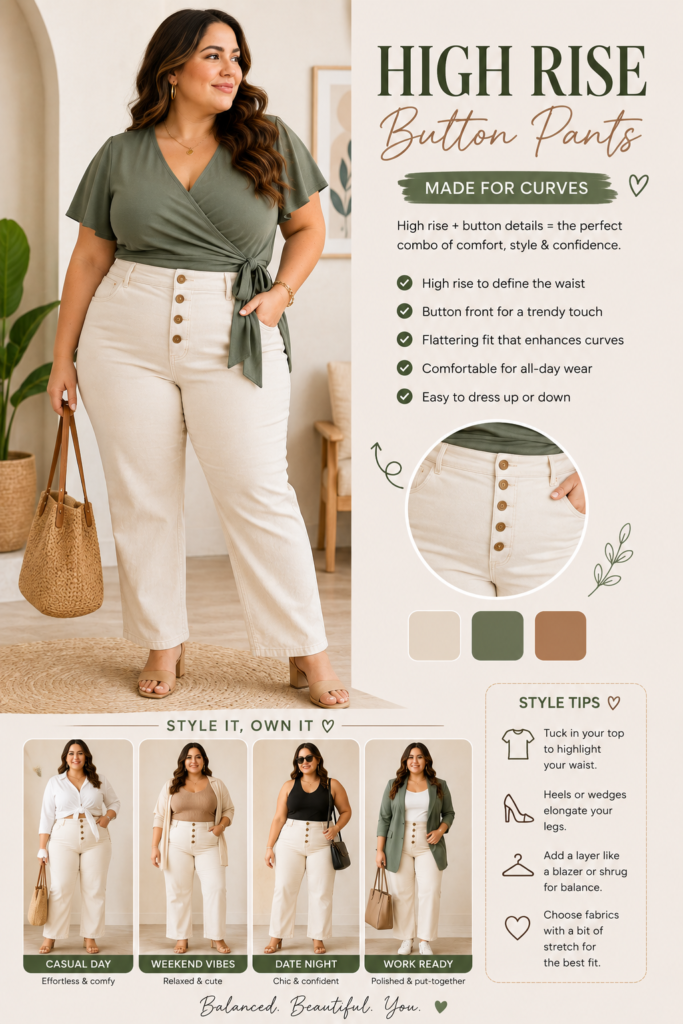 Balanced look for plus size
