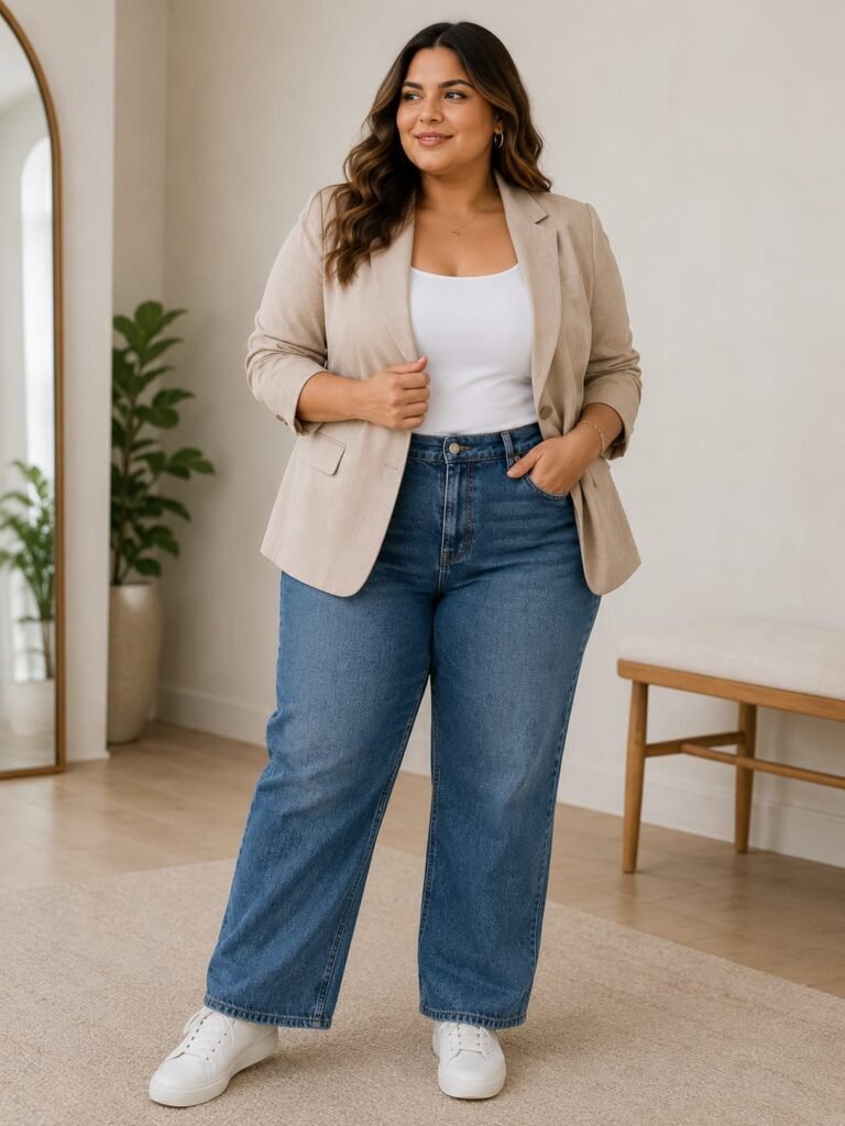 Simple outfit for plus size