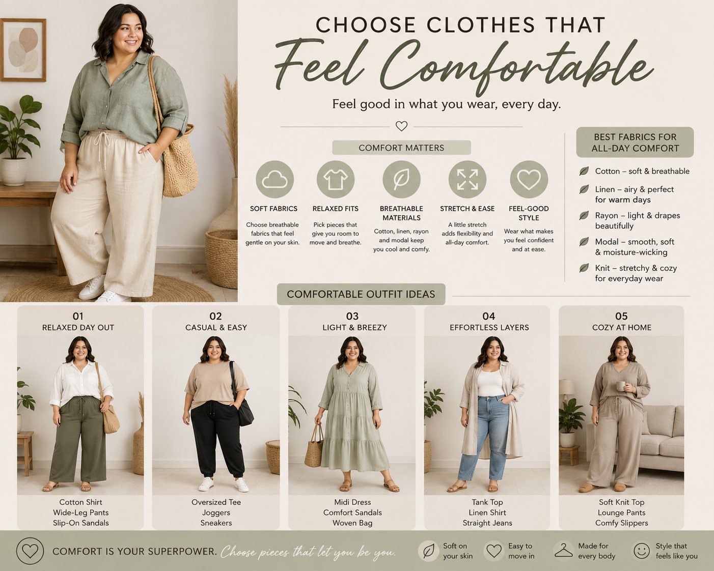 Effortless Plus Size Outfit Ideas That Feel Stylish & Comfortable