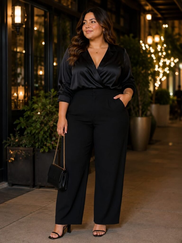 Night look for plus size women