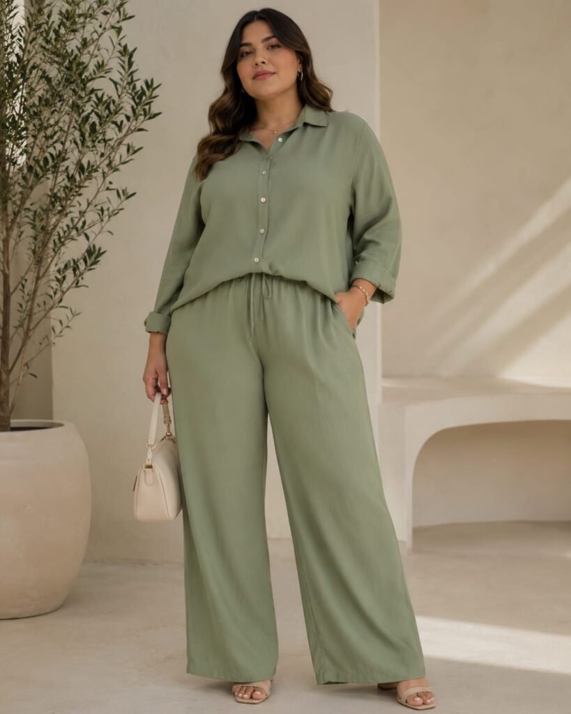 Matching top and pants set