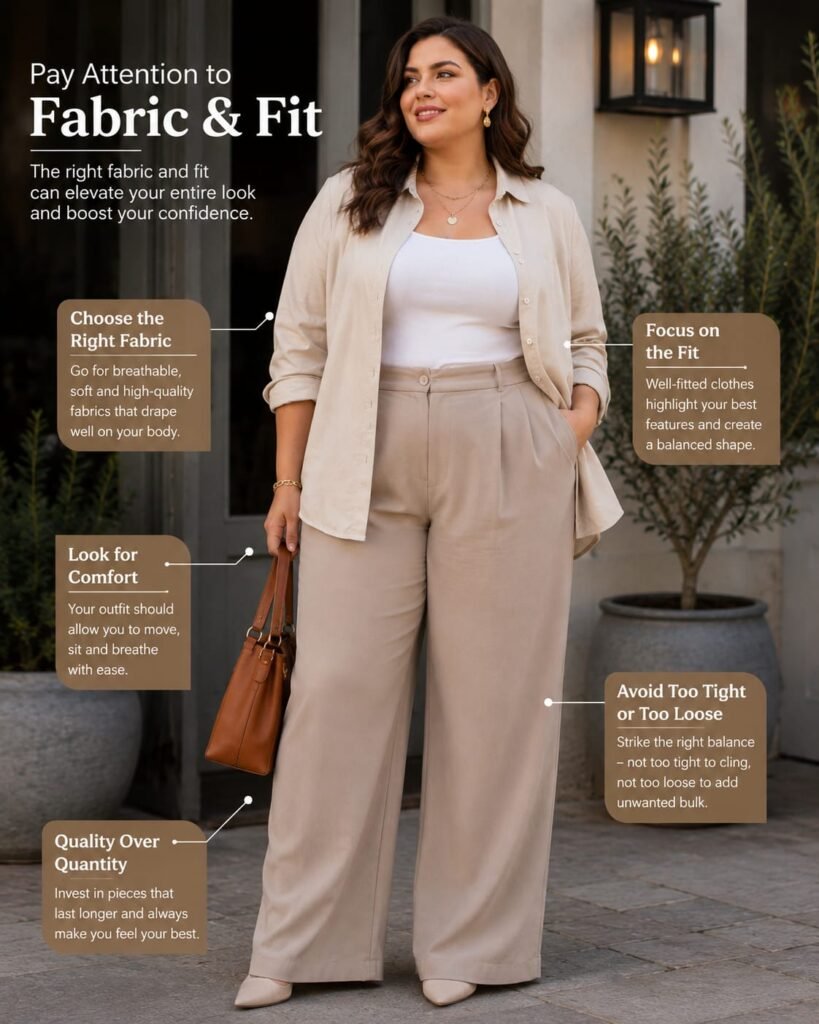 Pay attention to fabric and fit