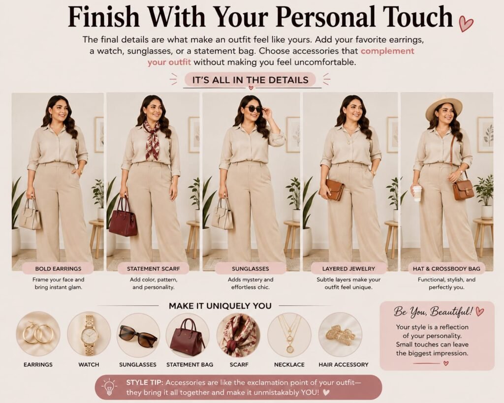 Choose accessories that polish your look